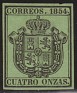 Spain - 1854 - Spain Coat - 4o - Black & Green - Spain Coat - Edifil 30 - 0